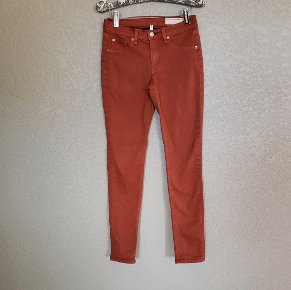 rag & bone | Jeans | Rag Bone Burnt Orange Skinny Jeans | Poshmark
